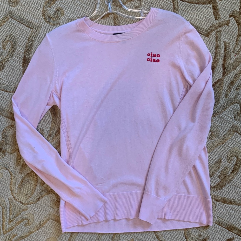 LIGHT PINK BANANA REPUBLIC LONG SLEEVE